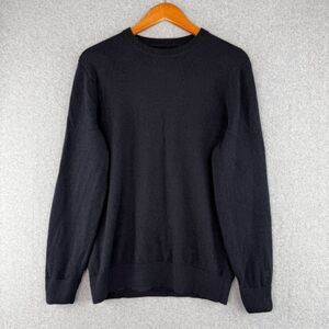 Everlane Navy Blue Crewneck Pullover Sweater 100% Cashmere Preppy Quiet Luxury L